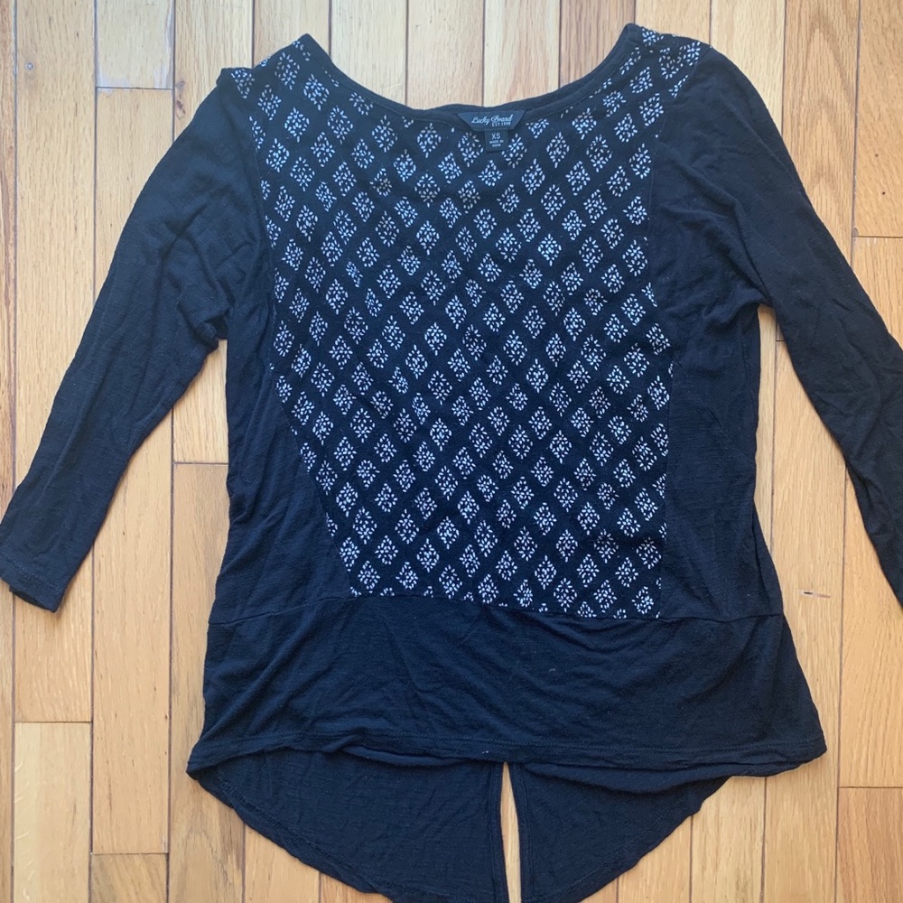 Lucky Brand Quarter Sleeve Tee